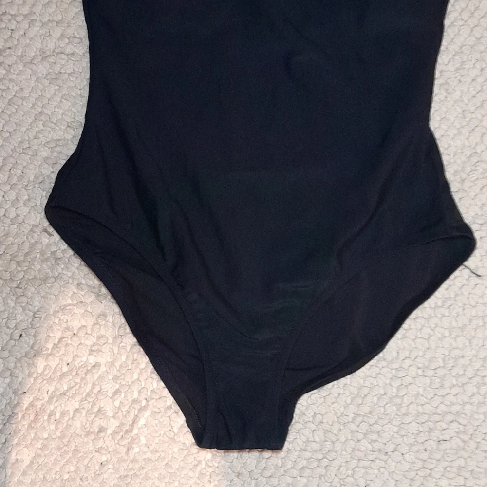 J CREW FACTORY  Black One Piece Swim Suit With Bow Ties On Each Shoulder Size M - Picture 8 of 14